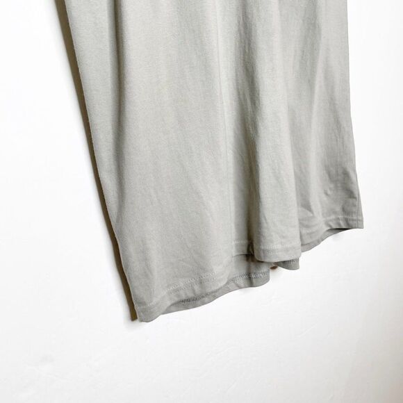 Frankie Shop Eva Padded Shoulder Tee Cotton T Shirt in Light Gray Size XS - Picture 4 of 7